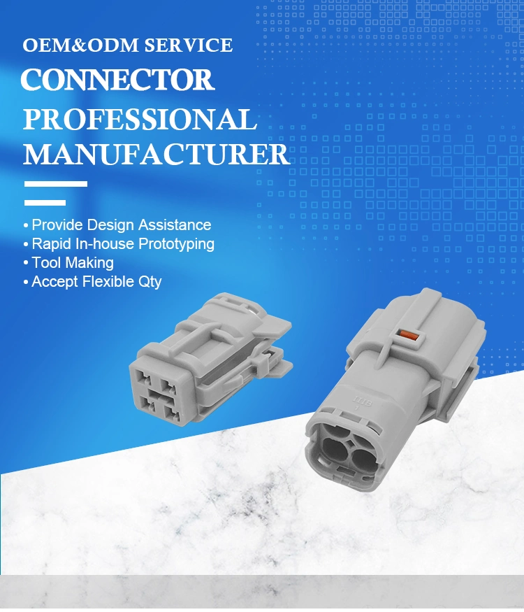 Manufacturing 2p 4p 6p Waterproof Wire Harness Motor Connector