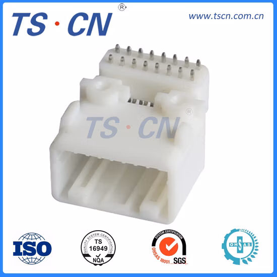 PCB-Draht-zu-Platine-rechtwinkliger elektrischer Kfz-Steckverbinder mit Stiftleiste