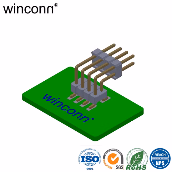 Elektronische Komponenten, 2 x 20, zweireihig, männlich, Leiterplatten-Stiftleiste, 8/10/12/20/40/60/80-polig